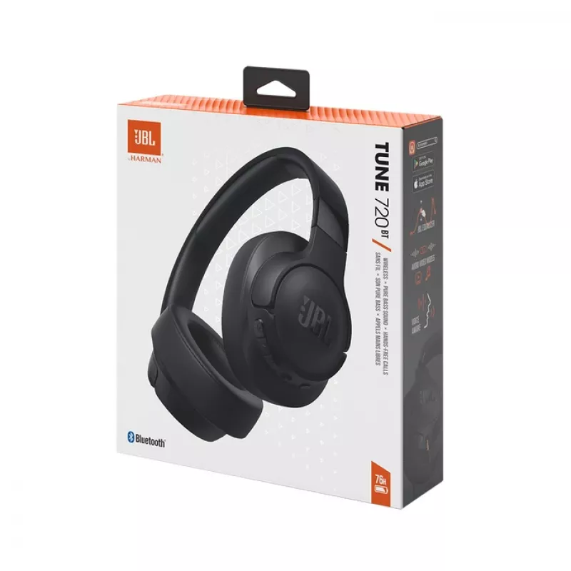 JBL Tune 720BT austiņas bezvadu galvassaites tipa zvaniem/mūzikai Bluetooth melnas