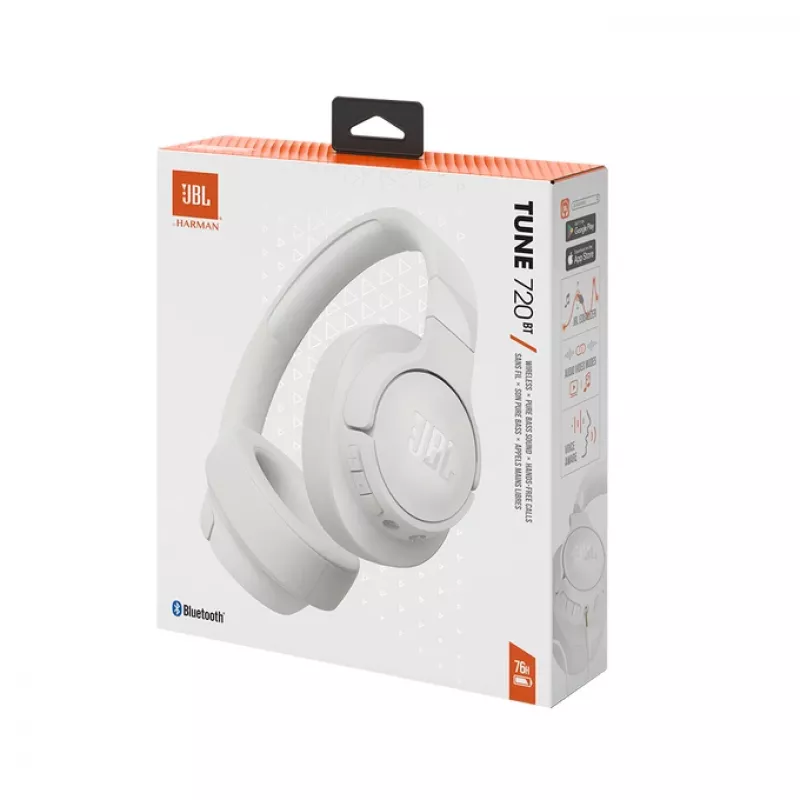 JBL Tune 720BT austiņu komplekts Bezvadu Galvas saite Zvani/Mūzika Bluetooth Balts