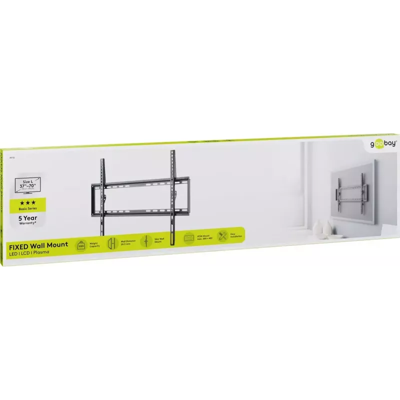 TV stiprinājums Goobay 49732 177,8 cm (70 collas) melns