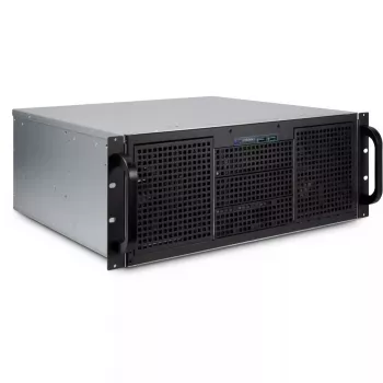 Servera korpuss Inter-Tech 4U 40240 Rack melns, pelēks