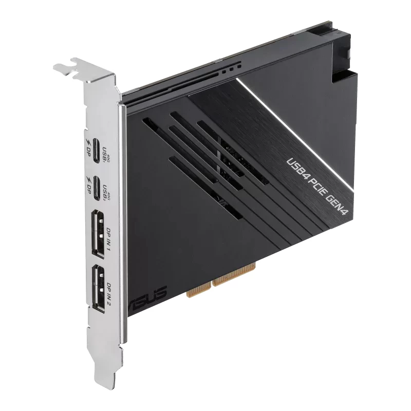 ASUS USB4 PCIe Gen4 karte saskarnes kartes/adapteris Iekšējais DisplayPort, USB Type-C