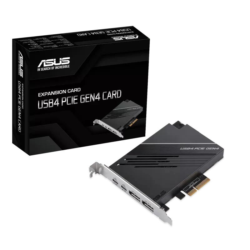 ASUS USB4 PCIe Gen4 karte saskarnes kartes/adapteris Iekšējais DisplayPort, USB Type-C