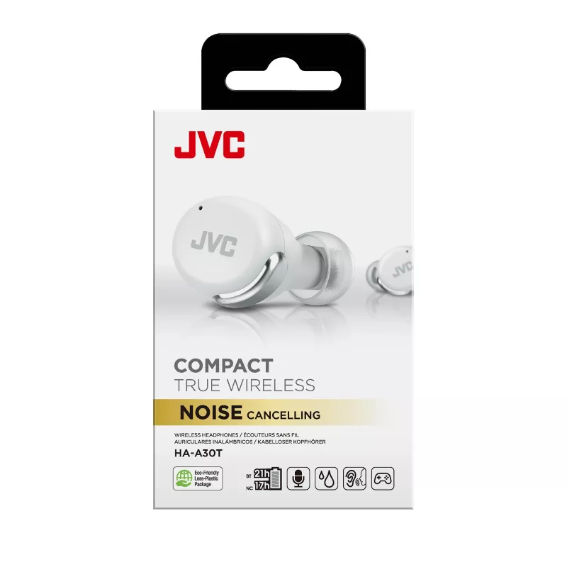 Headset JVC Active Noise Cancelling TWS balts