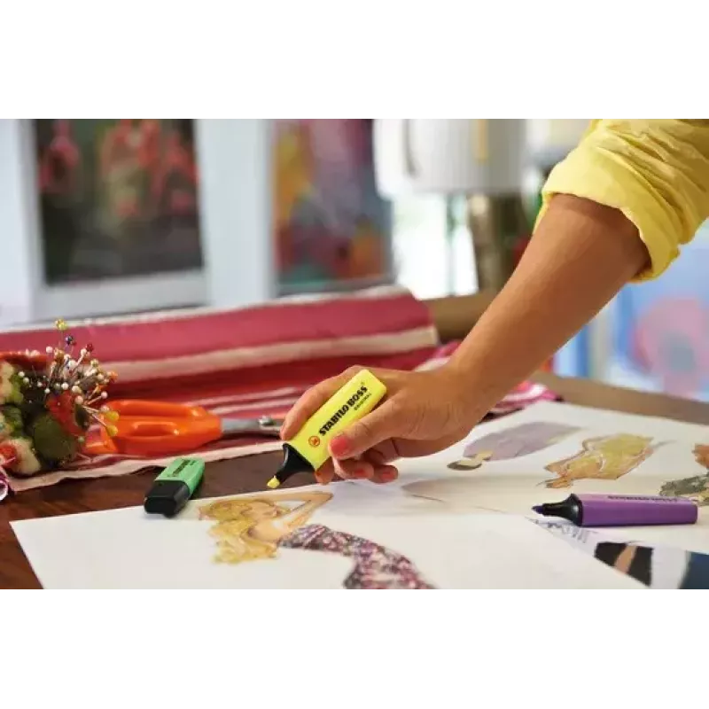 Marķieris STABILO BOSS Oriģināls Chisel tip Pink