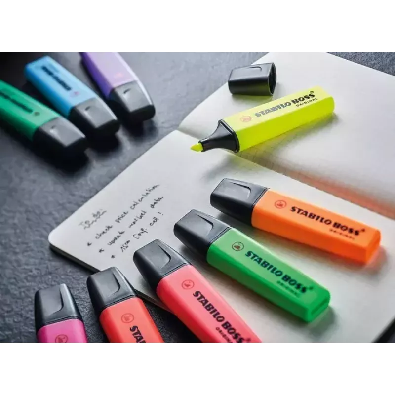 Marķieris STABILO BOSS Oriģināls Chisel tip Pink