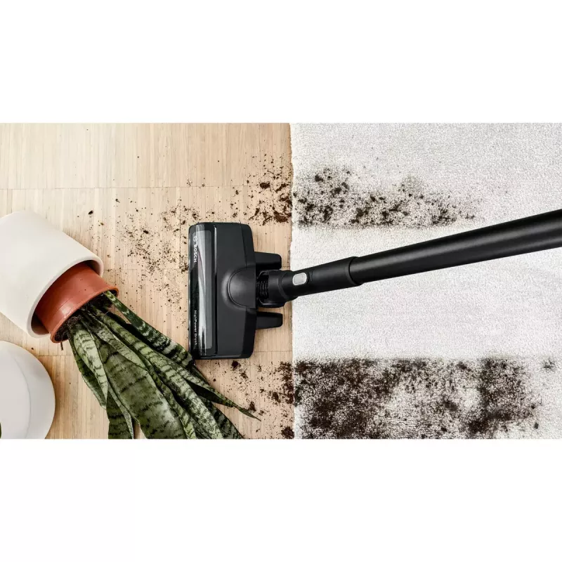 Bosch Serie 8 BBS8214 putekļu sūcējs ar kātu/elektriskā slota 2-in-1 putekļu sūcējs ar kātu Baterija Sausā tīrīšana Bez putekļu maisiņa Balts 4 Ah