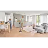 Bosch Serie 8 BBS8214 putekļu sūcējs ar kātu/elektriskā slota 2-in-1 putekļu sūcējs ar kātu Baterija Sausā tīrīšana Bez putekļu maisiņa Balts 4 Ah