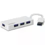 Centrmezgls Trendnet TU3-H4E USB 3.2 Gen 1 Type-A balts