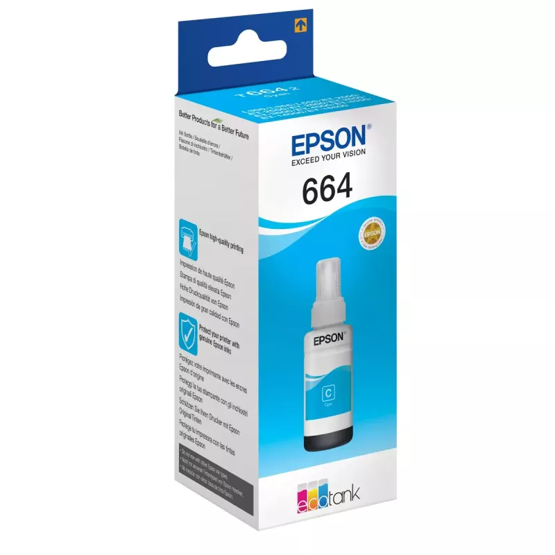Epson 664 Ecotank ciāna tintes pudele (70 ml)