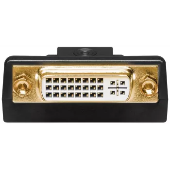 Goobay DisplayPort/DVI-D adapteris 1.1 ar zeltītiem kontaktiem Melns