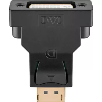 Goobay DisplayPort/DVI-D adapteris 1.1 ar zeltītiem kontaktiem Melns