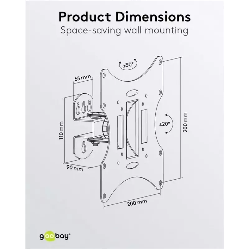 TV Wall Mount Basic Tilt Goobay 51893