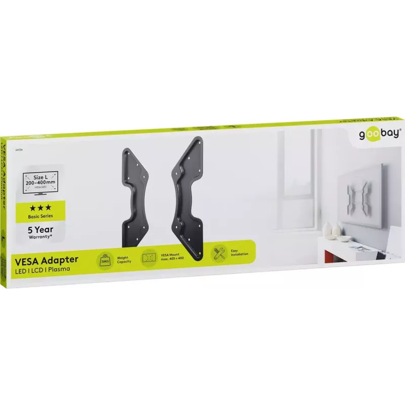 Goobay 60134 VESA adapteris televizora sienas stiprinājumam