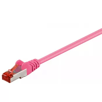 komutācijas kabelis Goobay CAT 6 S/FTP PiMF fuksīna 3m