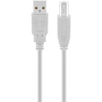 Goobay USB 2.0 Hi-Speed kabelis pelēks 5 m USB A uz USB B 0,48 Gbit/s