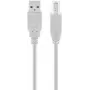 Goobay USB 2.0 Hi-Speed kabelis pelēks 5 m USB A uz USB B 0,48 Gbit/s