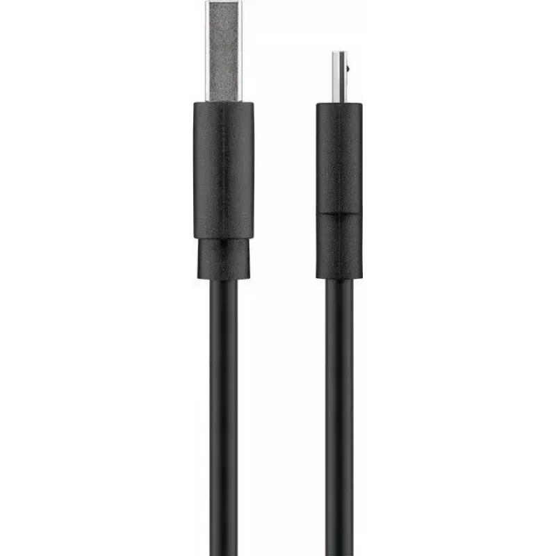 Goobay Micro-USB ātrās uzlādes un sinhronizācijas kabelis 1 m USB 2.0 melns