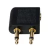 savienotāju adapteris LOGILINK CA1089 — 2×3,5 mm uz 1×3,5 mm, ar zeltītiem kontaktiem, melns