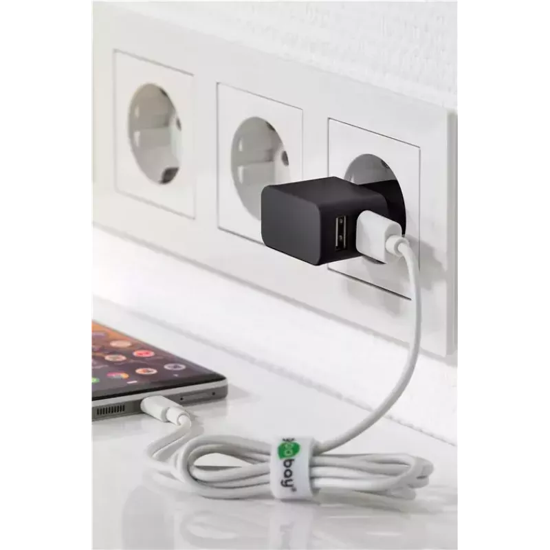 Lādētāja komplekts iekštelpām Goobay Dual Apple Lightning 44995