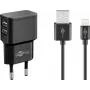 Lādētāja komplekts iekštelpām Goobay Dual Apple Lightning 44995