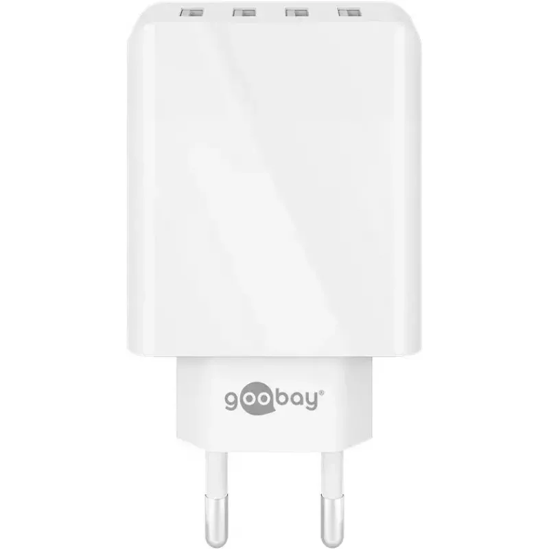 Iekštelpu lādētājs Wentronic 44962 universāls balts 4 USB pieslēgvietas 5V