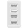 Iekštelpu lādētājs Wentronic 44962 universāls balts 4 USB pieslēgvietas 5V