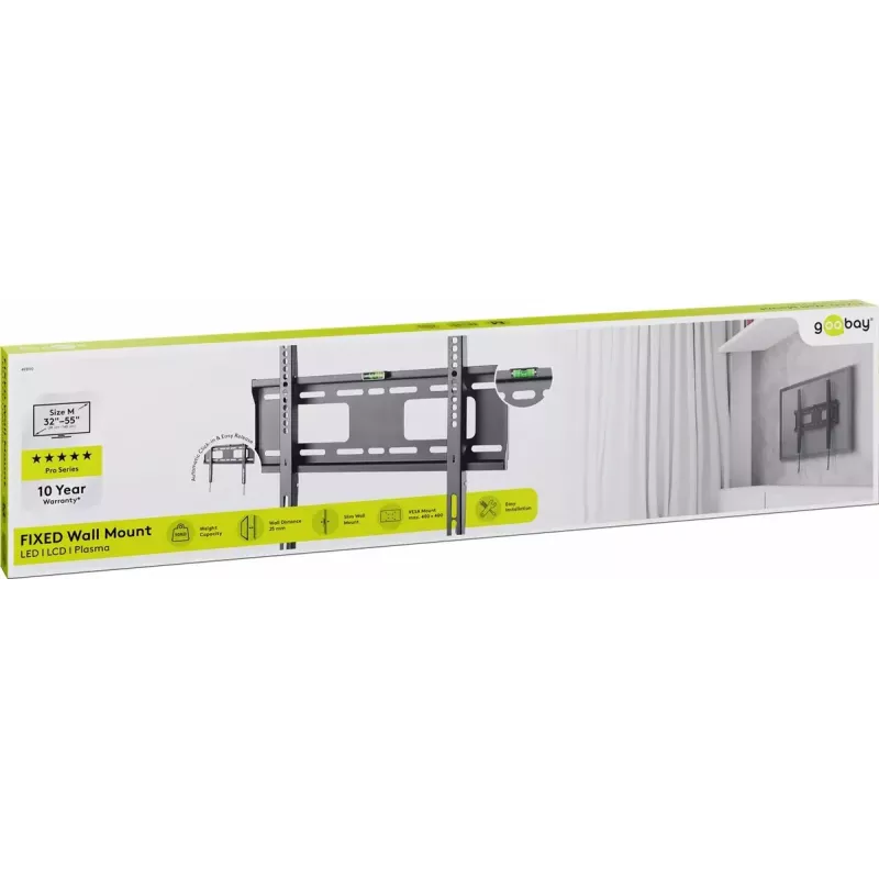 TV stiprinājums Goobay 49890 139.7 cm (55 collas) Melns