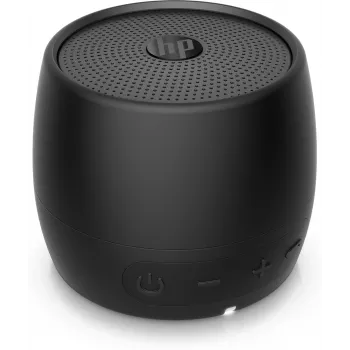 HP Black Bluetooth Speaker 360, vadu un bezvadu, Mono portatīvais skaļrunis, Melns, Cilindrs, Pogas, Universāls