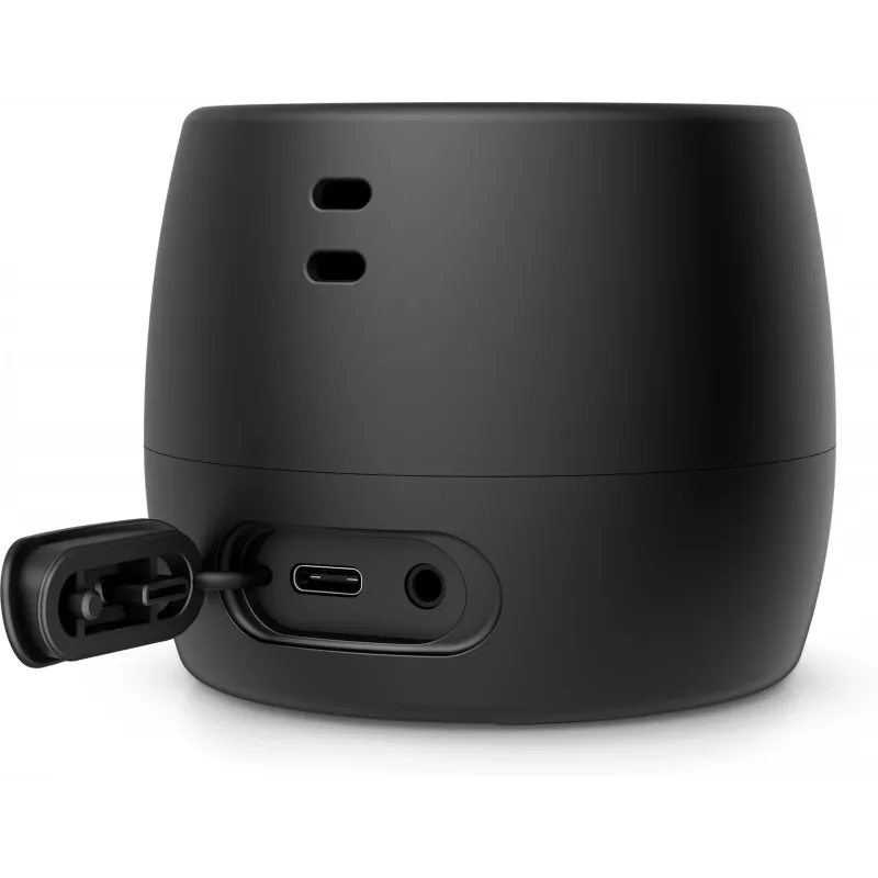HP Black Bluetooth Speaker 360, vadu un bezvadu, Mono portatīvais skaļrunis, Melns, Cilindrs, Pogas, Universāls