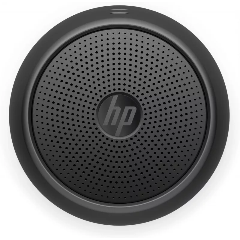 HP Black Bluetooth Speaker 360, vadu un bezvadu, Mono portatīvais skaļrunis, Melns, Cilindrs, Pogas, Universāls