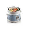 Ariete 2904 Rīsu plīts - Elektriskā rīsu plīts ar keramikas bļodu - Pašgatavots suši - Multivārs - Vintage līnija - 3,5 L - 650 W - Zila