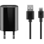 Charger Set Goobay USB-C 5W ar kabelis 1m Melns