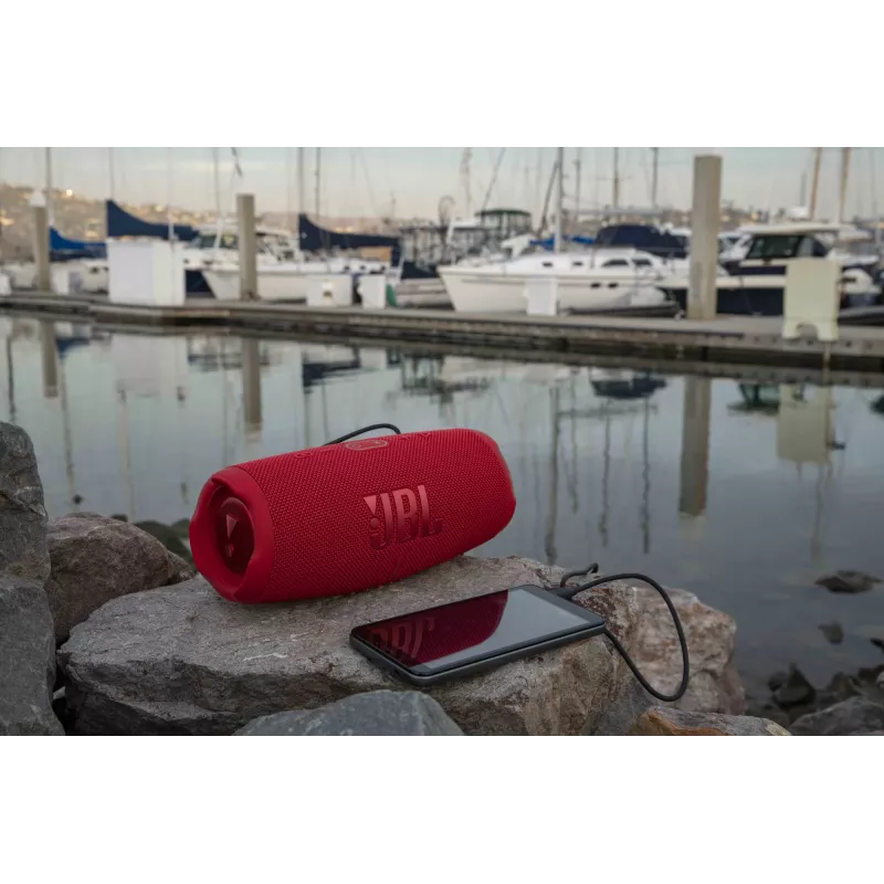 Pārnēsājams stereo skaļrunis JBL Charge 5 sarkans