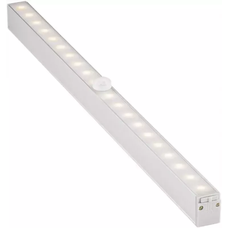 Goobay LED apakšējā apgaismojuma lampa ar kustības detektoru, sudraba krāsa, 20 spuldzes