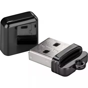 Karšu lasītājs GOOBAY USB-A 2.0 MicroSD, 480 Mbit/s, melns