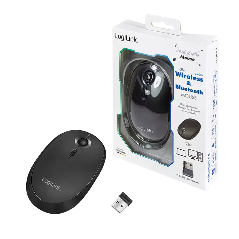 Pele LogiLink ID0204 RF bezvadu + Bluetooth