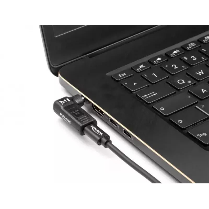 Klēpjdatora strāvas uzgalis DeLOCK 60011 USB-C uz 5,5 x 2,5 adapteris 19V 3A