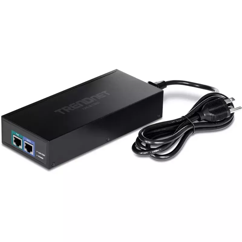Trendnet TPE-319GI 10G PoE++ inžektors 10 Gigabit Ethernet melns