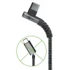 Goobay USB kabelis USB 2.0 2m USB C melns pelēks