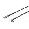 Goobay USB kabelis USB 2.0 2m USB C melns pelēks