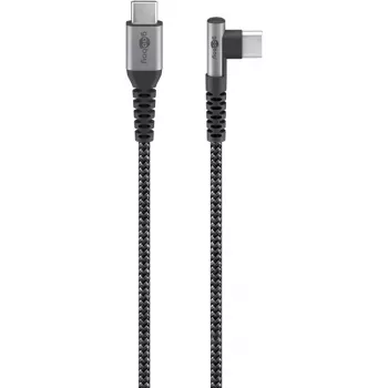 Goobay USB kabelis USB 2.0 2m USB C melns pelēks