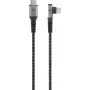 Goobay USB kabelis USB 2.0 2m USB C melns pelēks
