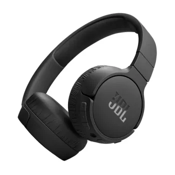 JBL Tune 670 NC austiņas ar vadu un bezvadu savienojumu, galvas lentes tipa, zvani/mūzika, USB Type-C, Bluetooth, melnas