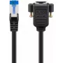 Tīkla kabelis Goobay 65645 RJ-45 Cat6a 5 m Melns