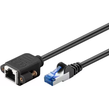 Tīkla kabelis WENTRONIC Goobay 65644 Cat6a S/FTP (S‑STP) 3 m RJ‑45–RJ‑45 melns