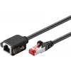 Tīkla kabelis Goobay 65637 RJ-45 Cat6 1 m melns