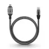 Goobay dzimuma maiņas adapteris USB C uz RJ-45 10m Melns Sudrabains