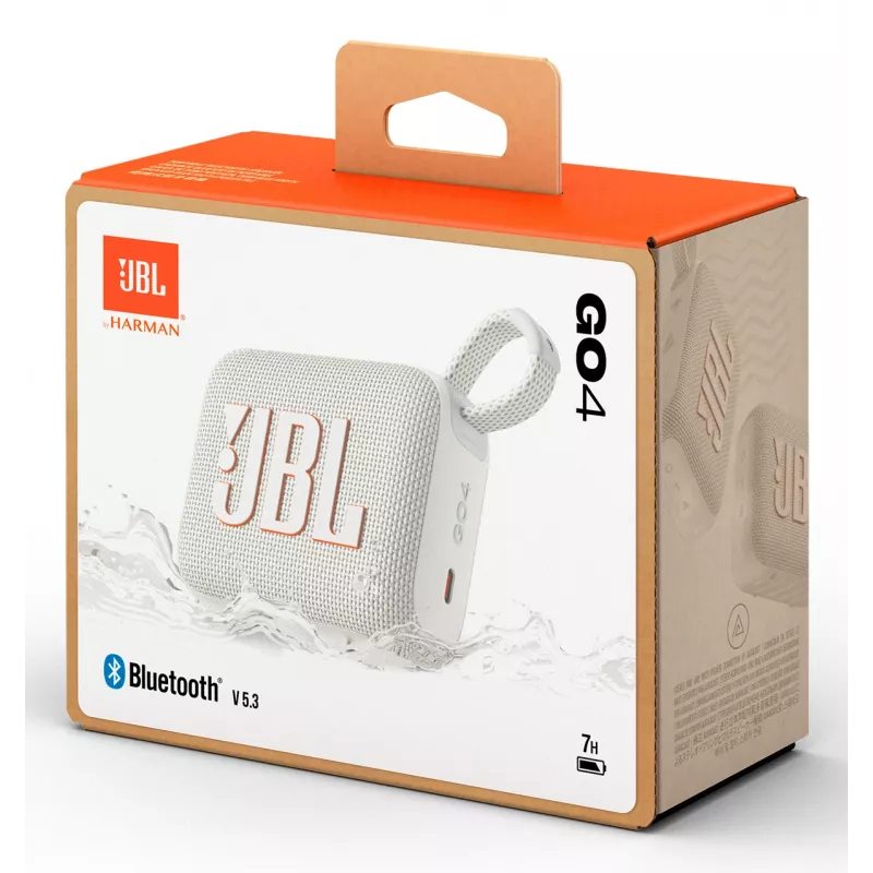 JBL Go 4 Mono portatīvais skaļrunis Balts 4.2 W