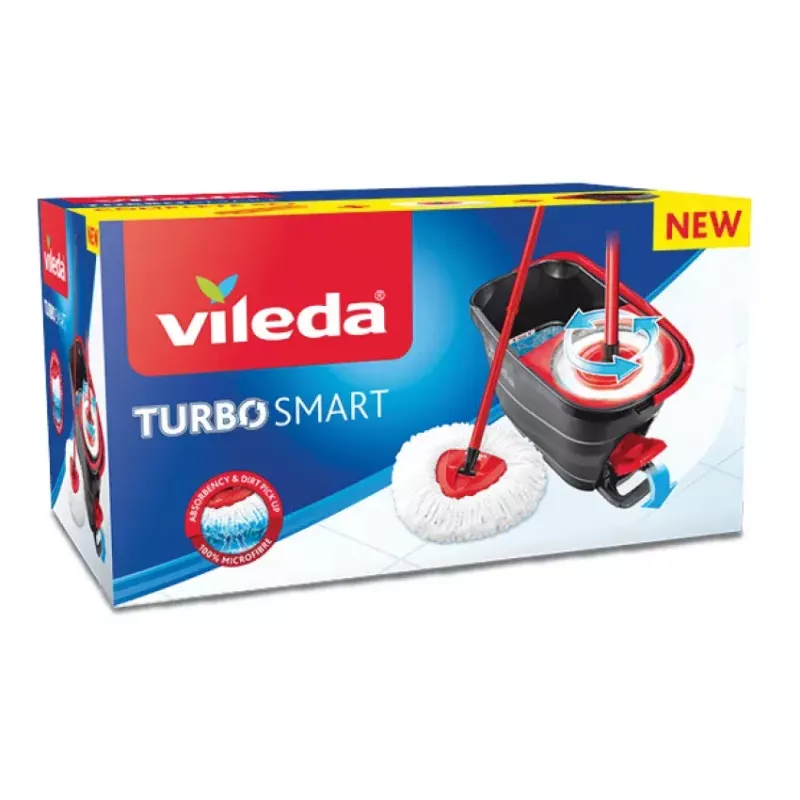 Uzkopšanas sistēma Vileda Turbo Smart Single tank Melns Red 166140