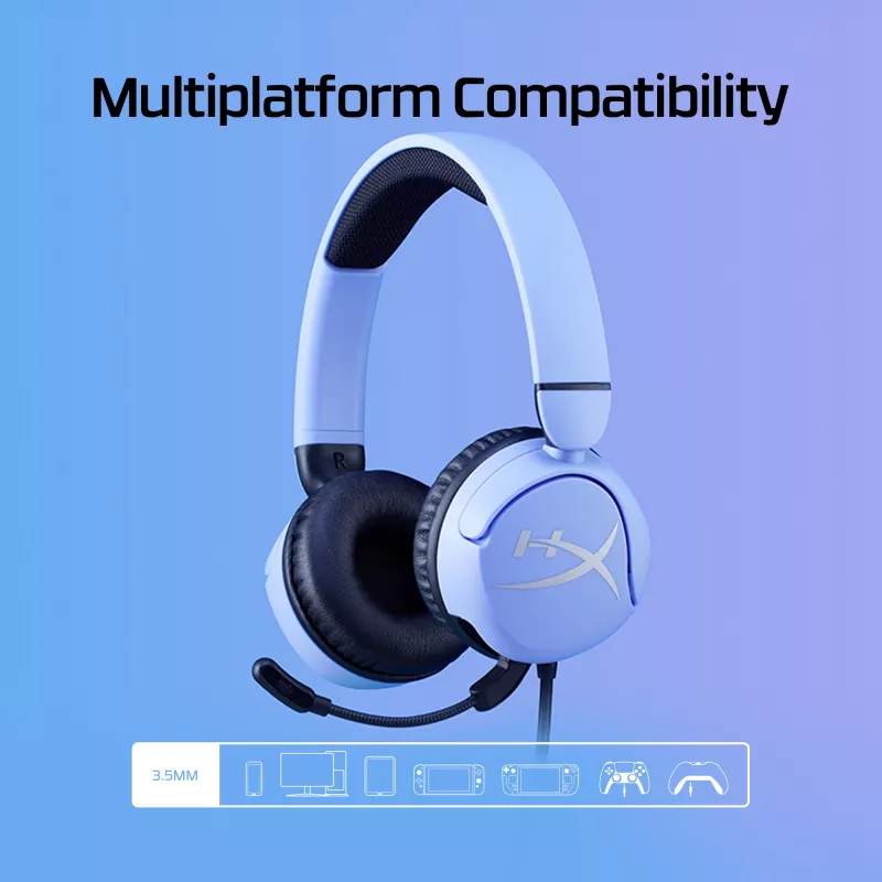 HyperX Cloud Mini - spēļu austiņas (Lavandas krāsa)
